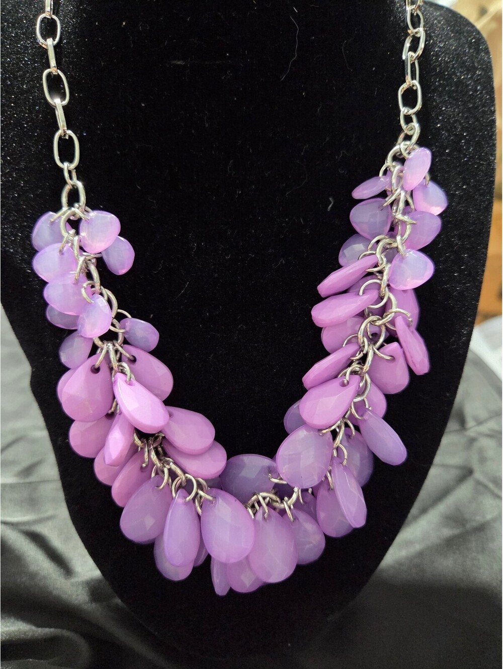 Purple Teardrop Necklace